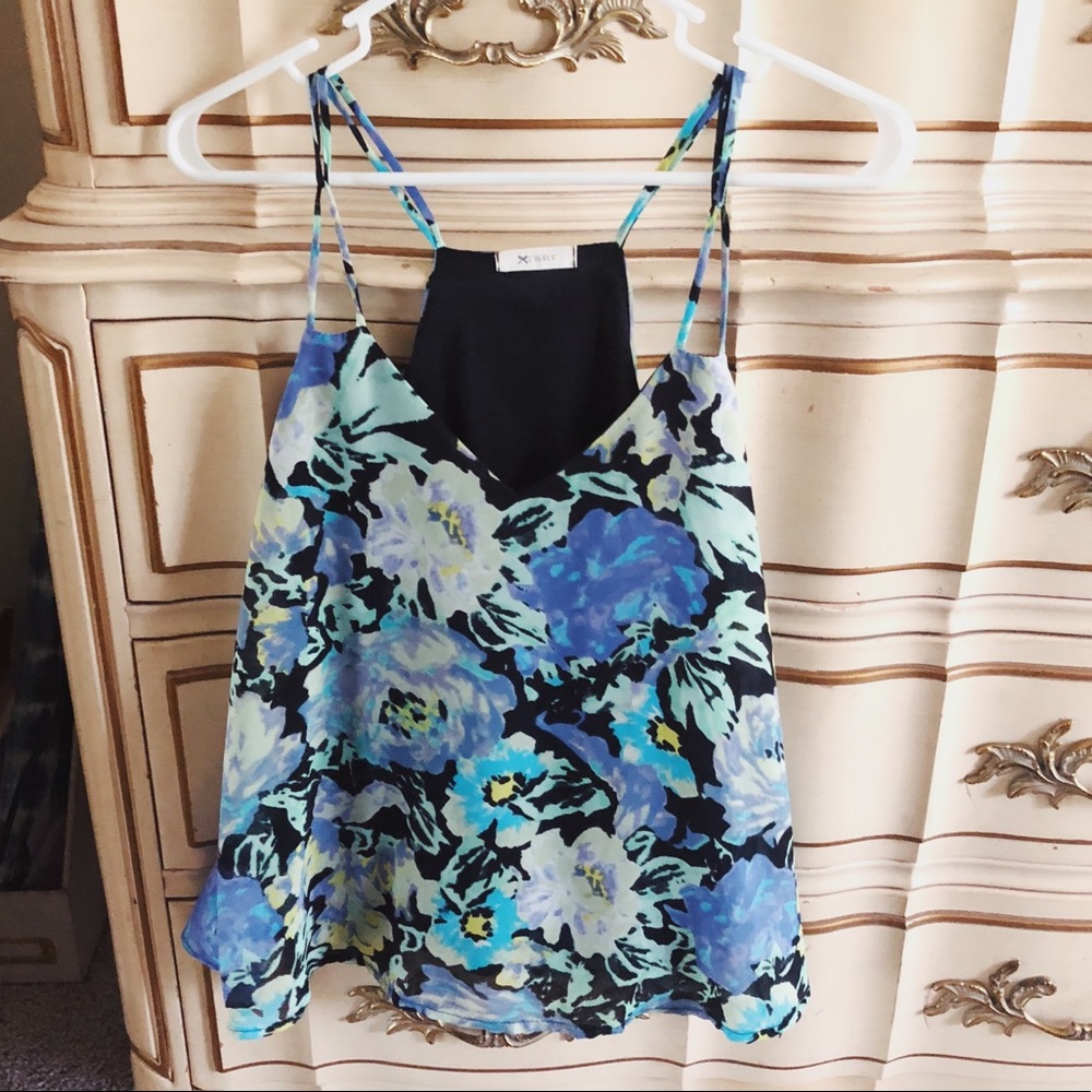 Everly Floral Tank Top Blouse